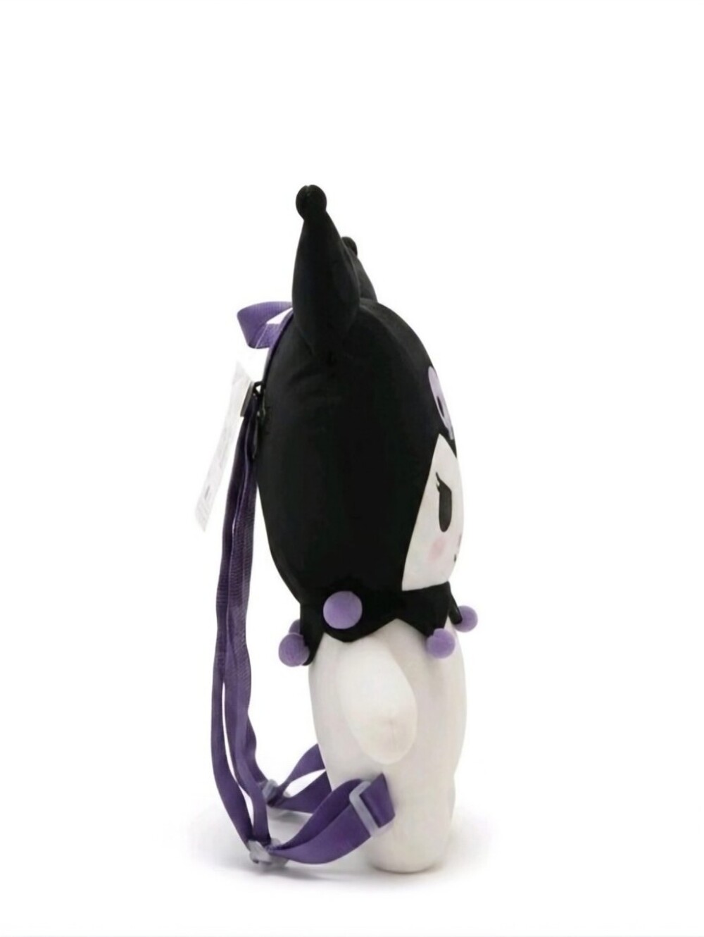 Sanrio Kuromi 16" Stuffed Animal Plush Backpack Large Black & Purple NWT - Picture 3 of 10